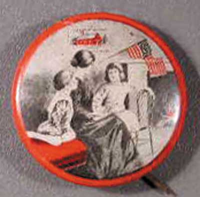 0.9 Women and Children with American Flags (no text)