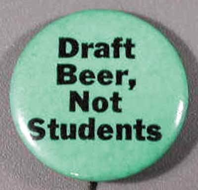Draft beer not students