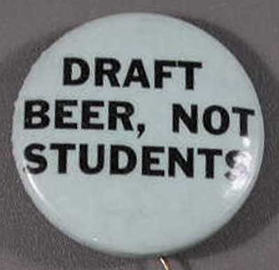 Draft beer not students