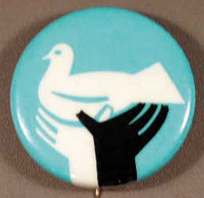 black and white hands holding white peace dove (no text)