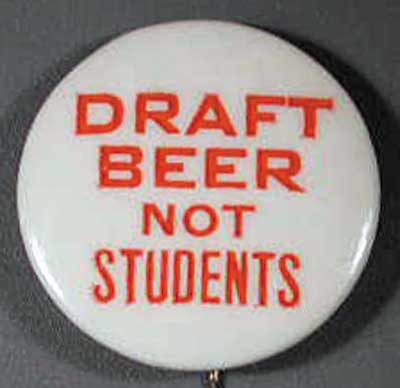 Draft beer not students