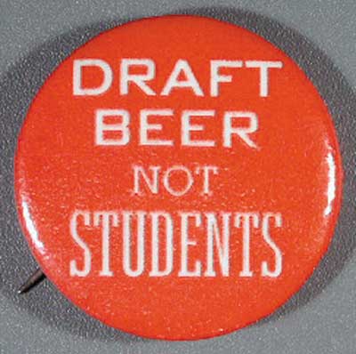 Draft beer not students