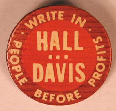 Write in Hall Davis_People Before Profits