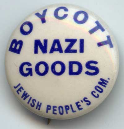 Boycott Nazi Goods Jewish P