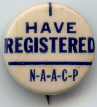 I Have Registered NAACP blue