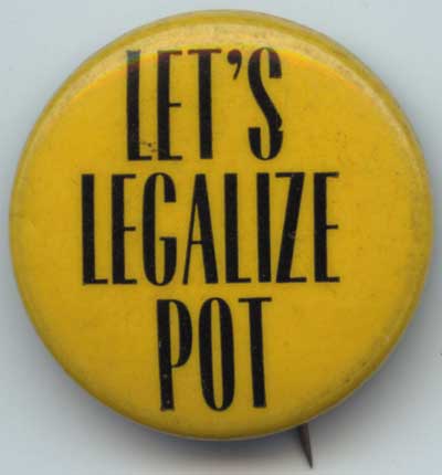 Lets Legalize Pot – dark yellow