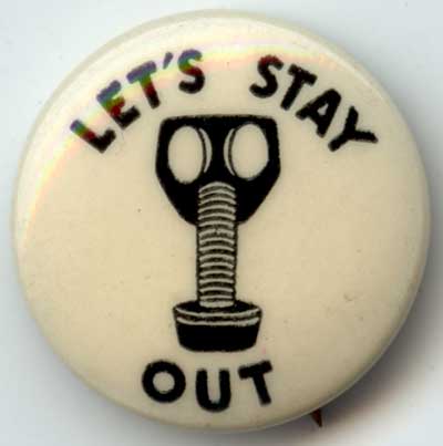 Lets Stay Out gas mask