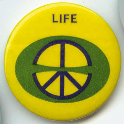 Life yellow peace sign