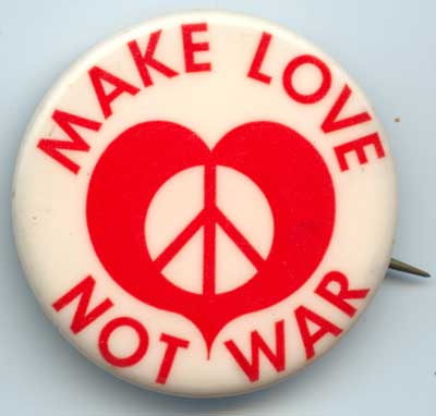 Make Love Not War red heart
