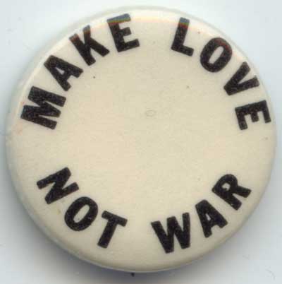 Make Love Not War white and