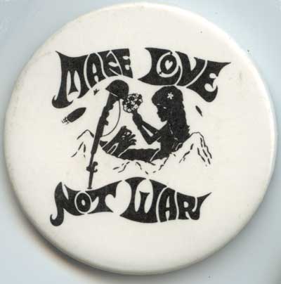 Make Love Not War – black on white