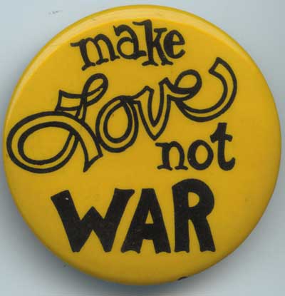 Make Love Not War yellow 2