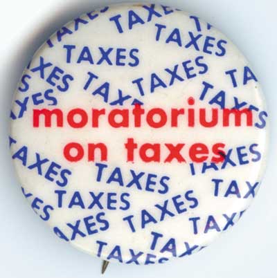 Moratorium on Taxes