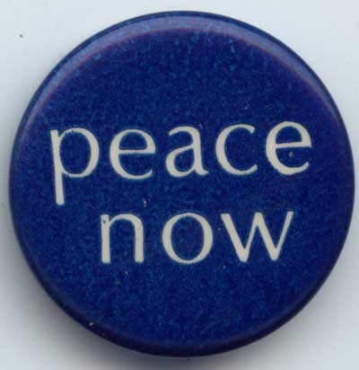 Peace Now dark blue with wh