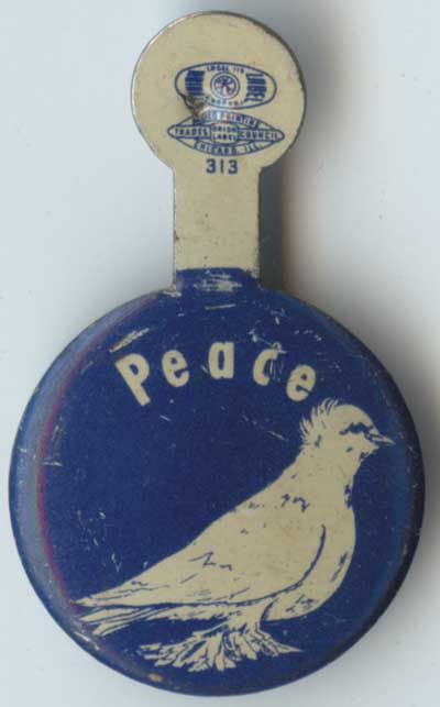 Peace blue with dove