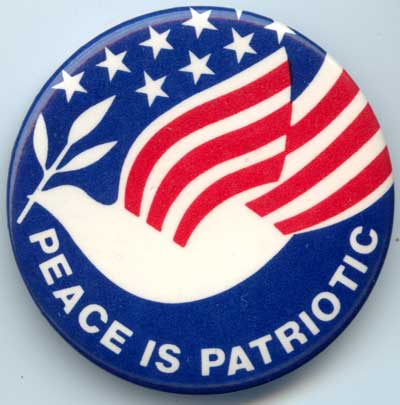 Peace is Patriotic – dove with flag