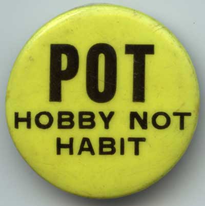 Pot Hobby Not Habit yellow