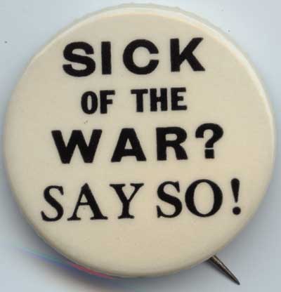 Sick of the War Say So