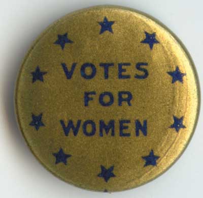 Votes for Women gold blue s