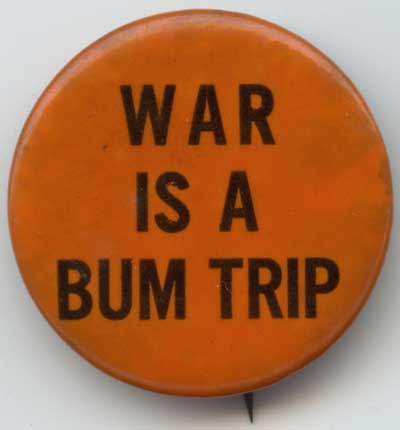 War Is A Bum Trip orange an