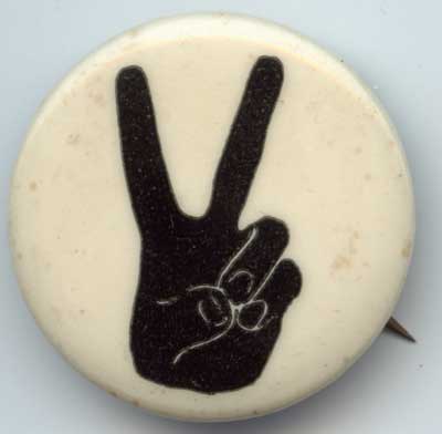 hand giving peace sign blac