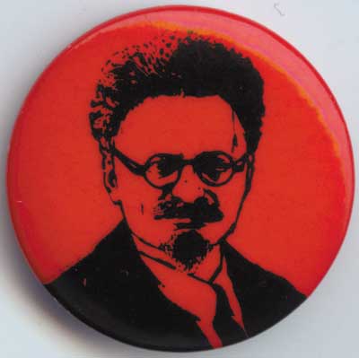 Trotsky portrait red