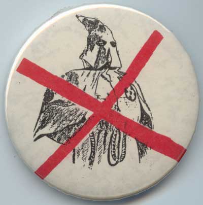 red x through klansman