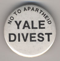 No to Apartheid…Yale Divest