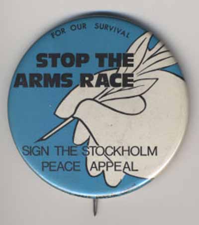 Stop the Arms Race – Sign the Stockholm Peace Appeal