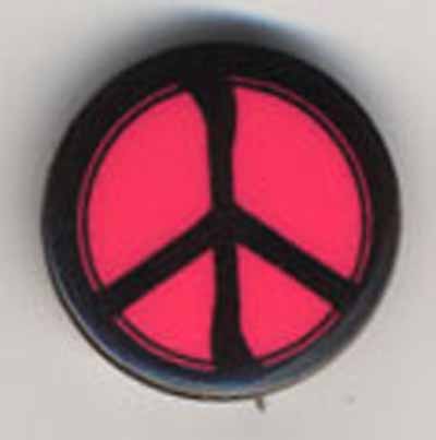 peace sign in pink and black