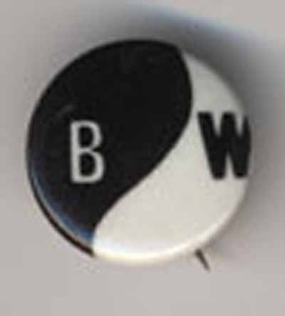 B W…black and white yin yang symbol