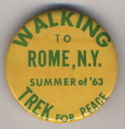 Walking to Rome N.Y. Summer of ’63…Trek for Peace