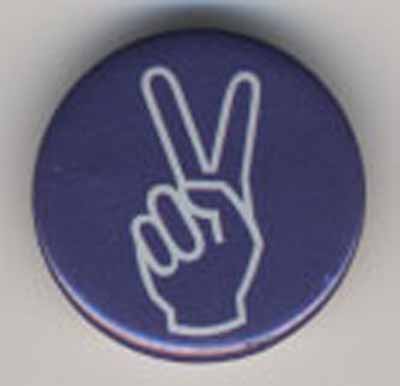 fingers forming peace sign [no text]