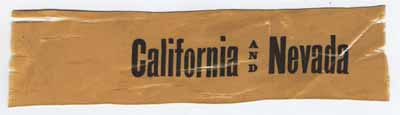 California and Nevada ribbon