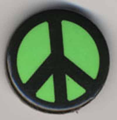 peace sign in neon lime green…no text
