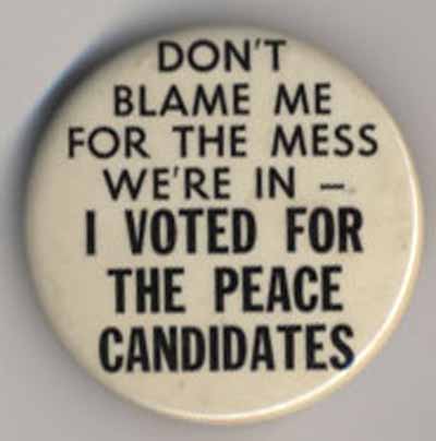 I Voted for the Peace Candidates