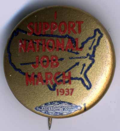 I Support National Job March 1937