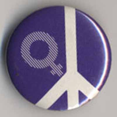 white peace sign with female symbol (no text)