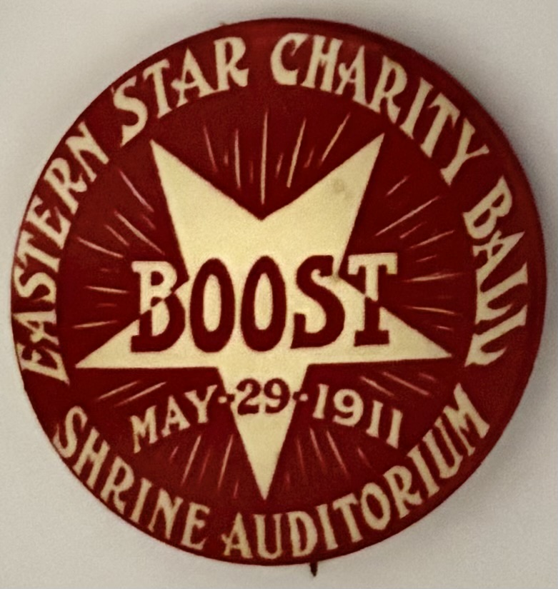 Eastern Star Charity Ball Boost May 29 1911 Shrine Auditorium
