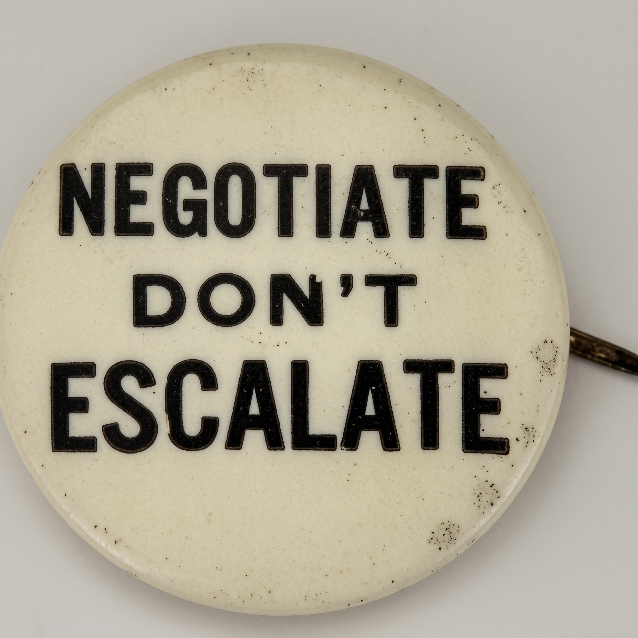 Negotiate Don’t Escalate